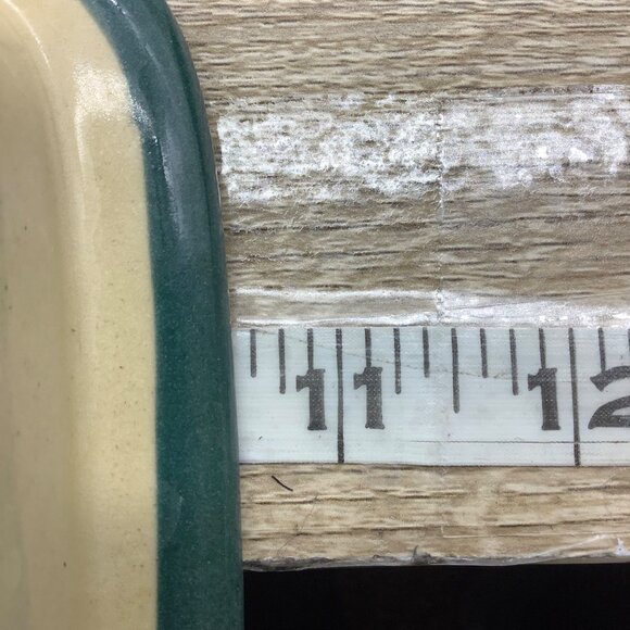 Vtg Handcrafted Hearthstone Ceramic Stoneware Bread Loaf Pan Birdhouse Design - Picture 6 of 7